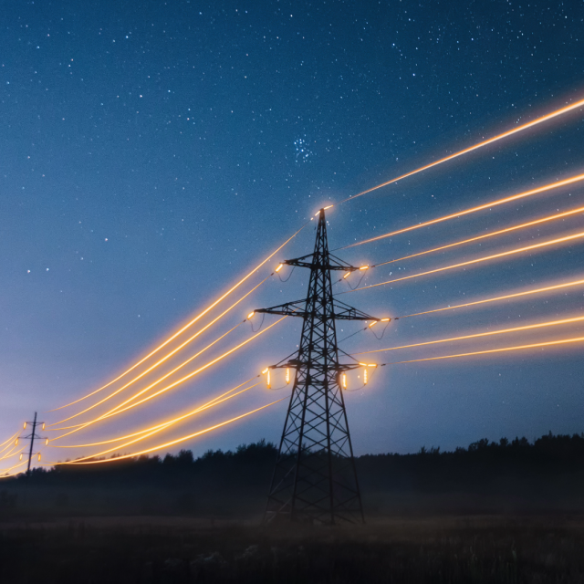A photo of an electrical wire