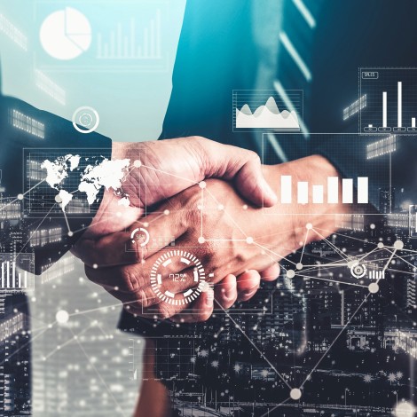 Image of 2 men shaking hands