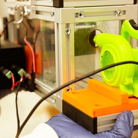 Image of device to detect airborne signs of disease